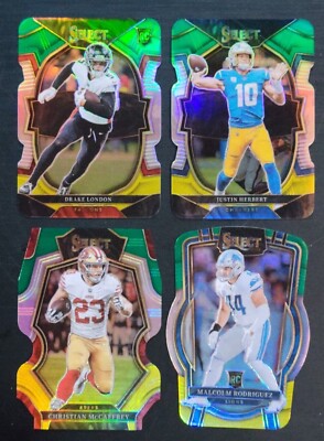 2022 Panini Select - Club Level D'Andre Swift #269 Green & Yellow