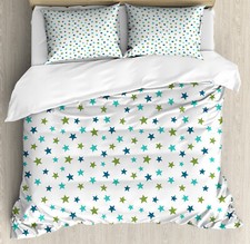 Image of Star Duvet Cover Set Simplistic Sky Object Pattern