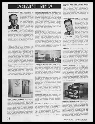 1938 Hammond Instrument Chicago Organ Tego Bonded Plywood Photo Article Print Ad