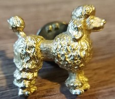 Vintage Gold-tone Poodle Pin