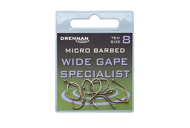 DRENNAN WIDE GAPE SPECIALIST MIKRO STACHELAUGENHAKEN - 10 pro Packung - Bild 1 von 1