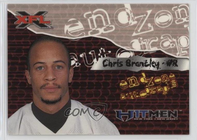 2001 Topps XFL Endzone Auto Chris Brantley Auto