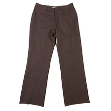PENDLETON Petite Brown 100 Virgin Wool Womans Size 8 Dress Pants / Slacks