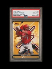 2022 Topps Finest ALBERT PUJOLS  Gold Refractor /50 PSA 10 HOF