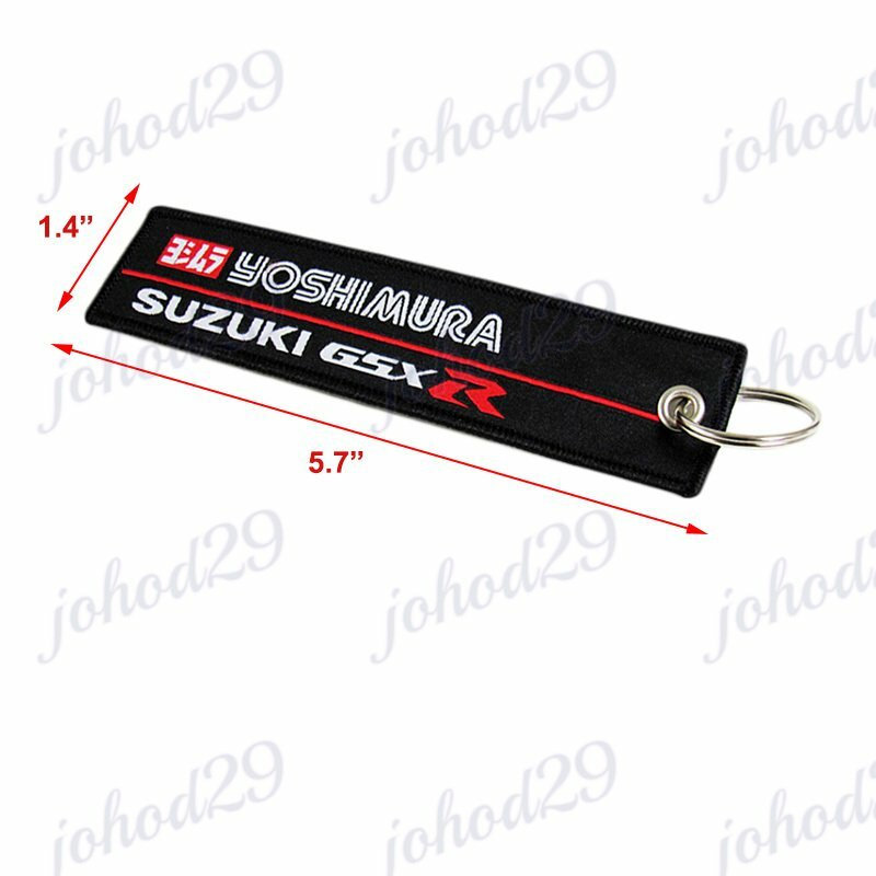 ジョックロック キーホルダー YOSHIMURA SUZUKI Keychain Fabric Strap Keyring Motorcycle