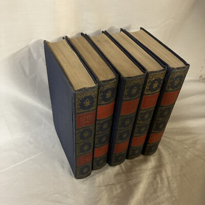History of the World 5 Volume Book Set 1937 Syndicate Publishing
