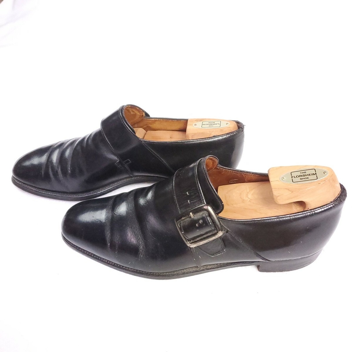 関税送料込Church's Buckle Detail Leather Shoes Churchs England Mens Dress Shoes Slip On Loafers 9.5 US 42.5