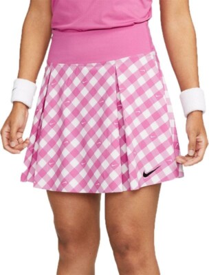 Nike Dri-FIT Printed Club Tennis Skirt DX1142-613 Golf Skort Pink