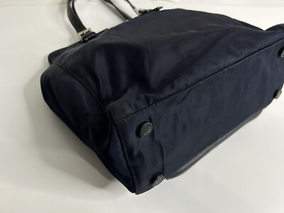 Vintage Prada Zip Tote Tessuto Nylon Bag Medium Navy Blue | eBay