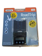 Griffin RoadTrip FM Transmitter and Car Charger for iPod Black New In Package