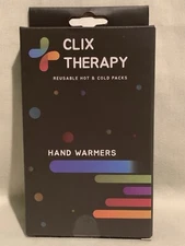 Clix Therapy Reusable Hot & Cold Packs Compress Hand Warmers 4-Pack NIB
