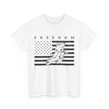 Bike Rider American Flag Shirt, Bike Riding Lovers T-shirt, Biker Men Shirt 