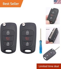 Flip Key Fob Cover For Kia Soul Rio 2010-2014 With Keychain Flip Key Fob Cover For Kia Soul Rio 2010-2014 With Keychain