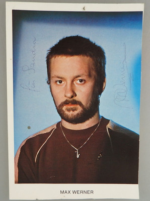 Autogramm niederländischer Rock- und Pop Sänger Max Werner 1981 (131899)