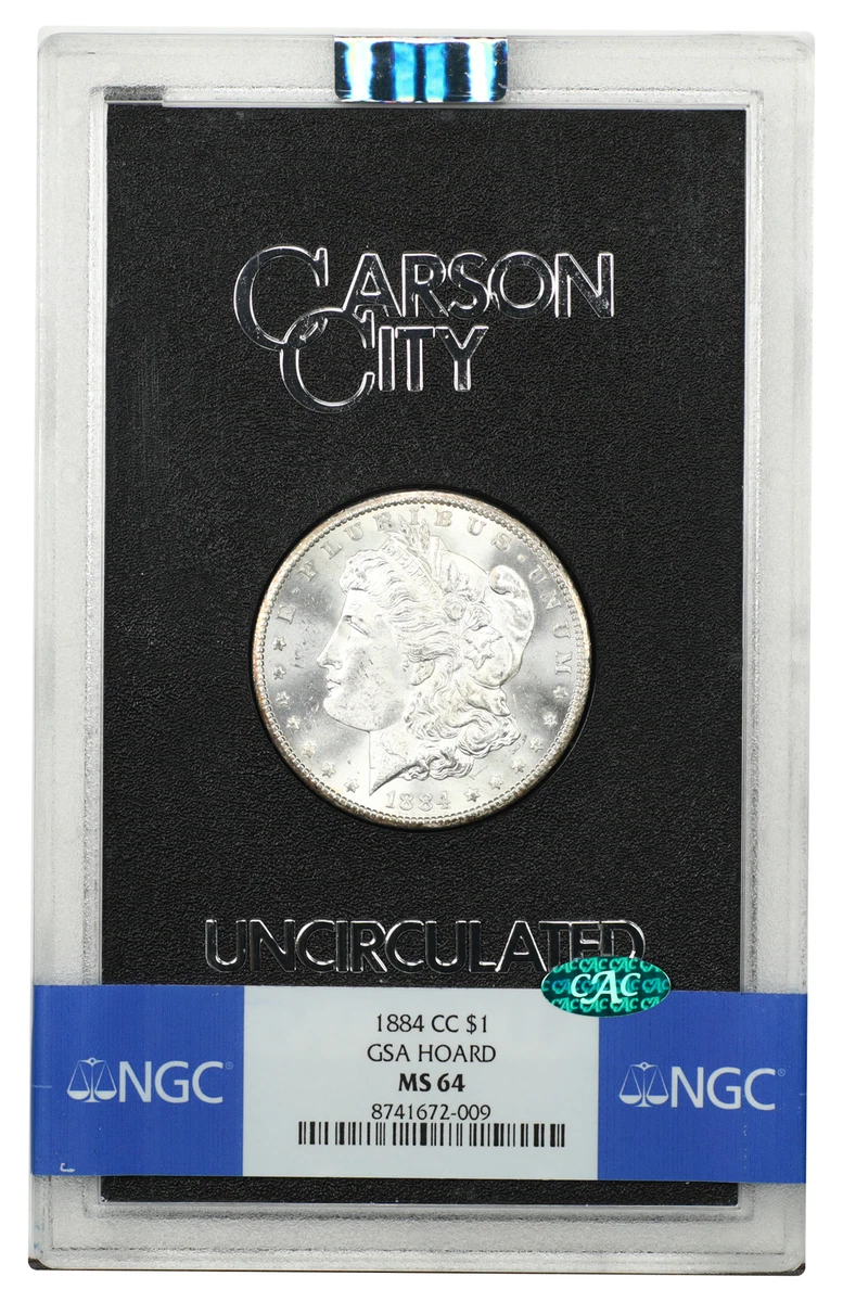 Carson City Grade MS 64 1884 Year Morgan US Dollars (1878-1921
