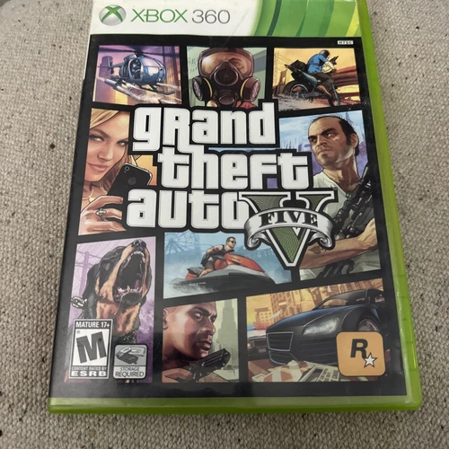 Grand Theft Auto V (Microsoft Xbox 360, 2013) 2 Disc Set No Manual