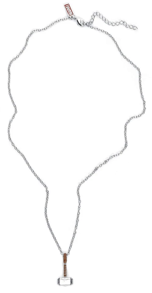 Collar Colgante Thor Hammer Unisex Adulto Chapado en Plata. Je con licencia oficial... Foto 3 de 4