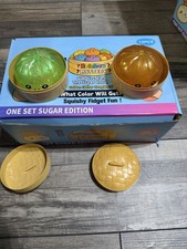 Squeezable Stress Reliever Squishy Dumpling Fidget Toy Set Sugar Edition 12pcs