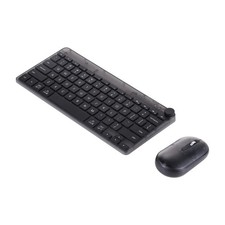 Incipio Translucent Slim Wireless Keyboard and Mouse Combo, Compact Layout- Gray