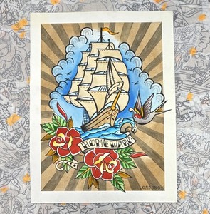 Traditional Tattoo Flash Sheet Mike Londono Tattoos original