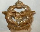 WW2 SOUTH AFRICA AIR FORCE SAAF SALM MILITARY CAP BADGE WORLD WAR II