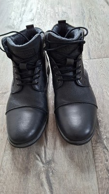 Bugatti Herren Schuh Stiefelette gefüttert Gr. 43 in Schwarz