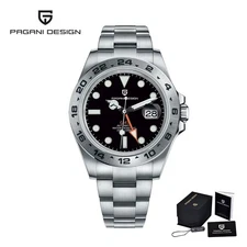 42MM PAGANI DESIGN Automatic Men's Watch Sapphire100M Waterproof Stainless NEW