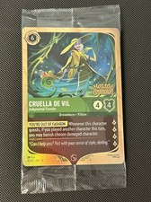 Disney Lorcana Wilds Unknown Promo Cruella De Vil Judgmental Traveler Sealed