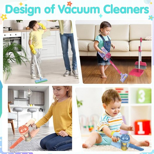 Kids Electric Vacuum Cleaner Toy Set – Simulation Cleaning Role Play Educational - Picture 4 of 29