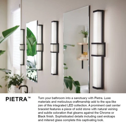 Hinkley Pietra 30 3/4" Wide Chrome LED Bath Light - Picture 7 of 7