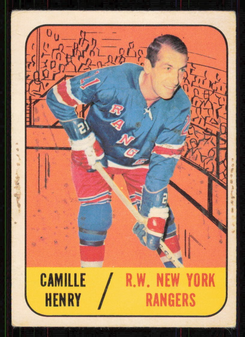 Camille Henry #26 Hockey Cards 1967 Topps trading card — raw and PSA graded price guide