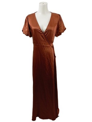 ARBOR Wickelkleid Damen Kleid Gr. DE 36 bronzefarben Elegant