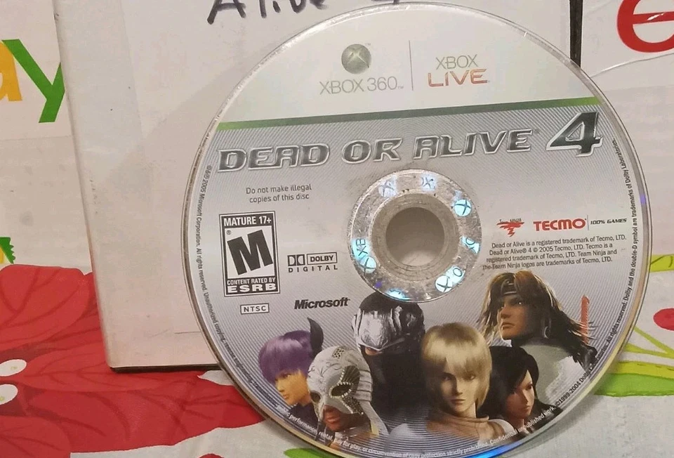 Dead or Alive 4 (Microsoft Xbox 360, 2005) Tested  - Image 2 of 3