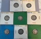Lot Of Eight (8)Mercury Dimes 1902-1928 90% Silver From Father’s Estate