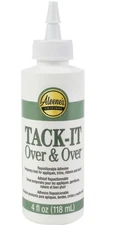 Aleene's Tack It Over & Over Repositionable Glue 4 oz Fabric Glue