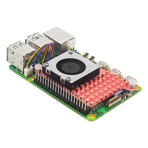 Active Cooling Fan Full Copper Heatsink Cooling Fin Adjustable PWN Fan for RPI5 - Afbeelding 7 van 8