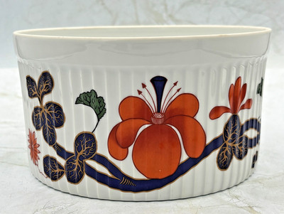 Royal Worcester Grainger Imari Porcelain Casserole Bowl 7  England Vintage EUC