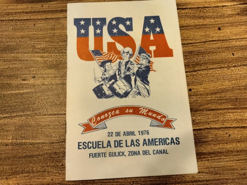 School Of The Americas program  from 1976,celebrating the World.Fort Gulick,C.Z.
