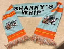 Shankys Whip Scarf Knitted Merch Promo Irish Whiskey & Liqueur Blend Blue Orange