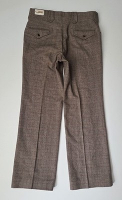 Vintage 1940s Pendleton Wool Pants Brown Herringbone Western