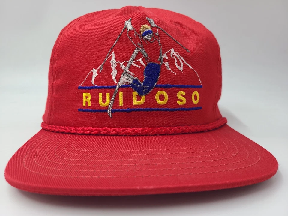 De colección Ruidoso Estación de Esquí Cuerda Correa Ajustable Sombrero Gorra Apache Nuevo México Foto 2 de 4
