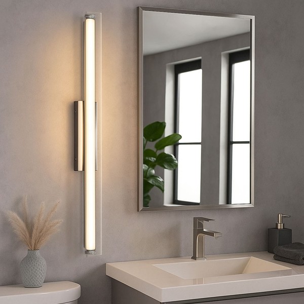 Spiegelleuchte Wandlampe Wandleuchte Badezimmerlampe Memory Dimmer Led L 65 Cm-image