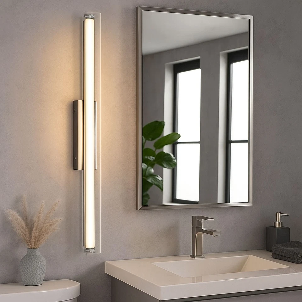 Applique Murale Lampe De Salle De Bain Avec Mémoire Dimmer LED L 65 Cm - Photo 1/4