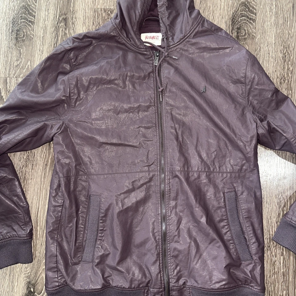 Chaqueta de Colección Altamont Púrpura Lona Ropa de Trabajo Con Capucha Carhartt Grunge Gótico Foto 3 de 4