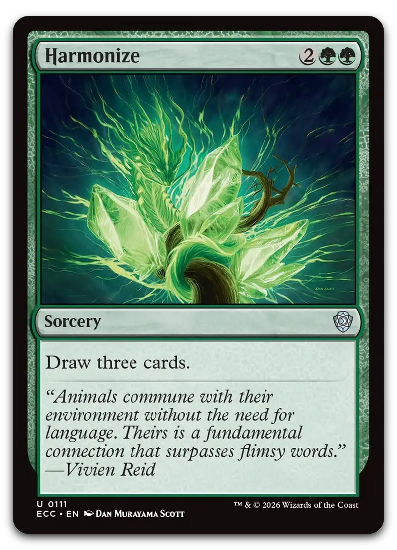 Harmonize #111 (NM) Commander: Lorwyn Eclipsed ECC Magic MTG