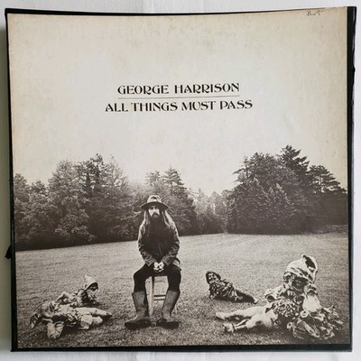 George Harrison All Things Must Pass Vinyl Record 3LP Plus Poster Apple STCH-639