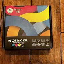Smart Ink 950 XL  951 XL Ink Cartridges 4 Pack CMYK Compatible HP New Sealed
