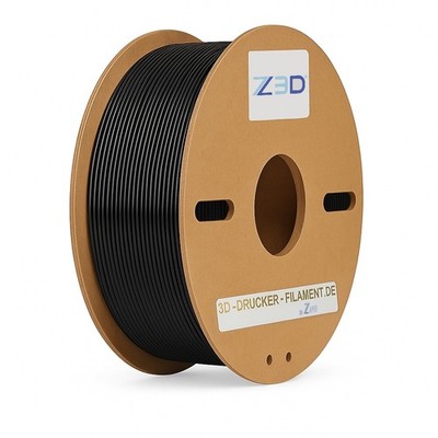 Z3D ABS+ 1,75mm SCHWARZ 1kg 3D Drucker Filament BLACK für Prototyp Bauplanung