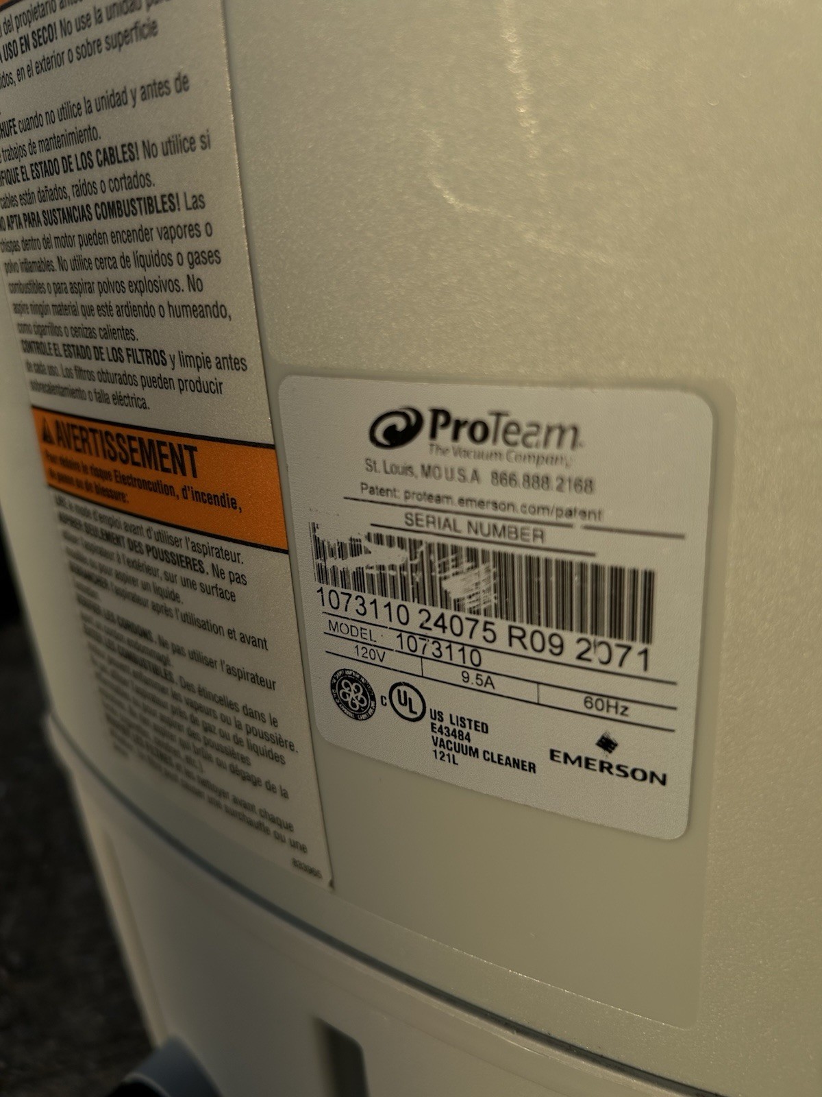 ProTeam Super Coach Pro 10 Backpack Vacuum Commercial, 2-pc Wand Tool ,1073110