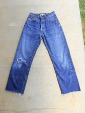 Re/Done Levi Womens 26 Inseam 29 High Rise Jeans Dark Wash Wide Leg Jean